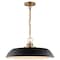 Nuvo Colony 1-Light Medium Pendant - Matte Black with Burnished Brass 60/7484 - alternate 3